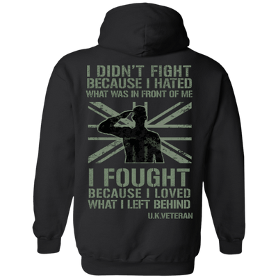 UK Veteran Affairs-T-Shirt & Hoodie-Pullover Hoodie-Black