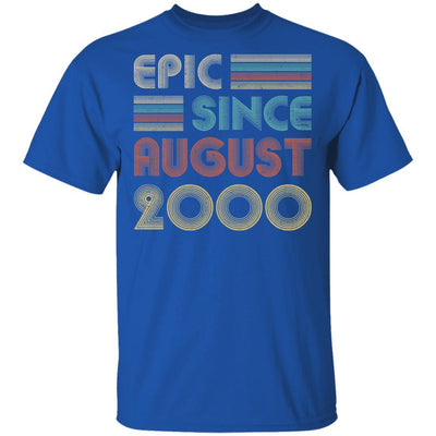 Epic Since August 2000 Vintage 21th Birthday Gifts-T-Shirt & Hoodie-Classic T-Shirt-Royal