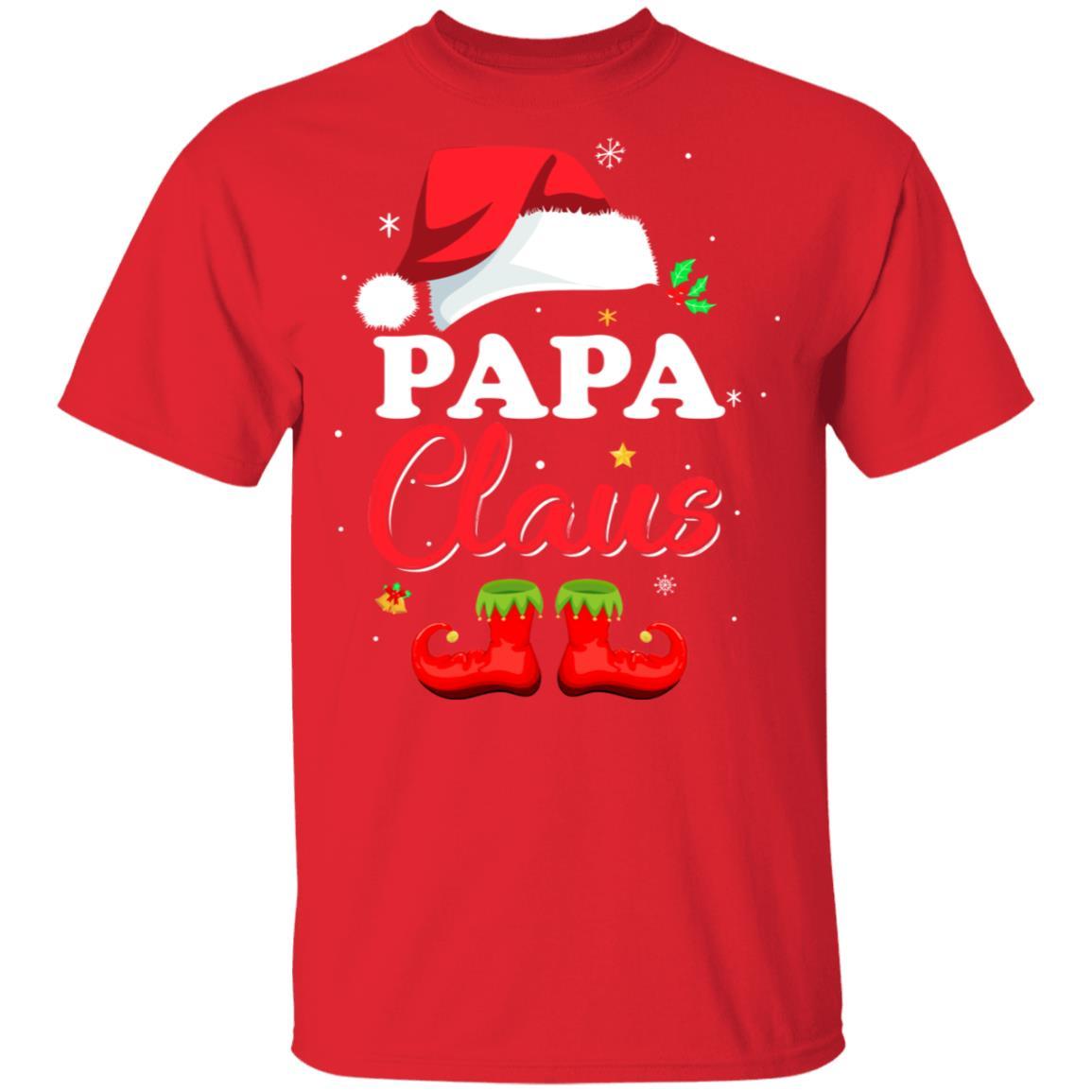 Santa Papa Claus Matching Family Pajamas Christmas Gifts-T-Shirt & Sweatshirt-Classic T-Shirt-Red