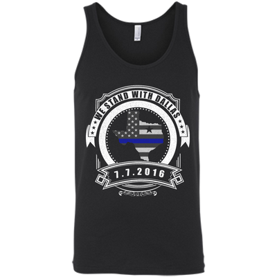 We stand with Dallas 7/7/2016-T-Shirt & Hoodie-Unisex Tank-Black