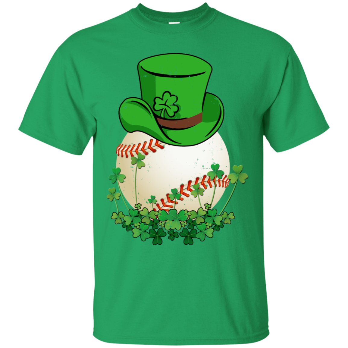 Shamrock Baseball Leprechaun St Patricks Day-T-Shirt & Hoodie-Classic T-Shirt-Irish Green