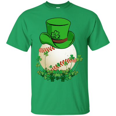 Shamrock Baseball Leprechaun St Patricks Day-T-Shirt & Hoodie-Classic T-Shirt-Irish Green