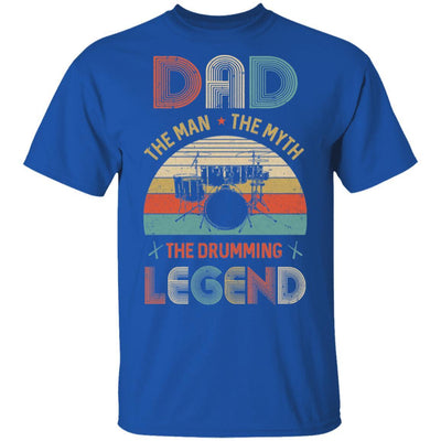 Dad The Man The Myth The Drumming Legend-T-Shirt & Hoodie-Classic T-Shirt-Royal