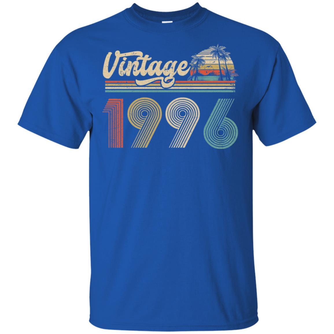 25th Birthday Gift Vintage 1996 Classic-T-Shirt & Hoodie-Classic T-Shirt-Royal