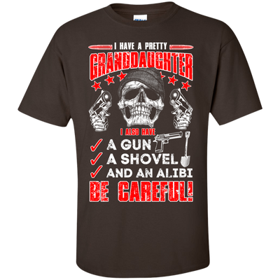 I HAVE A PRETTY GRANDDAUGHTER-T-Shirt & Hoodie-Classic T-Shirt-Dark Chocolate
