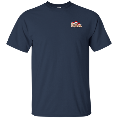 Kitten In A Pocket Cute Cat Christmas-T-Shirt & Hoodie-Classic T-Shirt-Navy