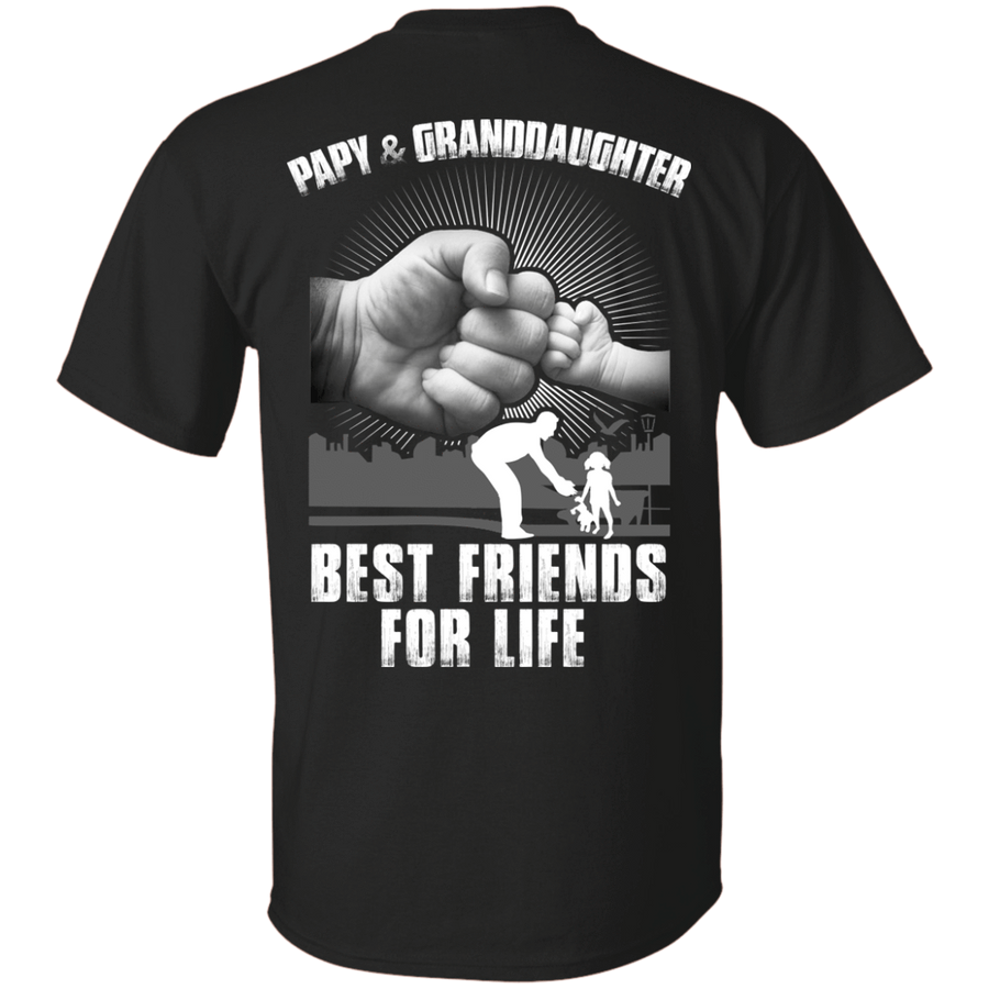 Papy And Granddaughter Best Friends For Life-T-Shirt & Hoodie-Classic T-Shirt-Black