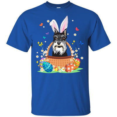 Schnauzer Bunny Hat Rabbit Easter Eggs-T-Shirt & Hoodie-Classic T-Shirt-Royal