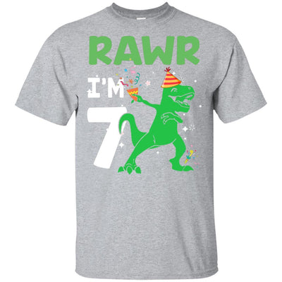 Rawr I'm 9 Birthday Gifts 2012 Dinosaur For Boys Youth-Youth Shirt-Youth T-Shirt-Sport Grey