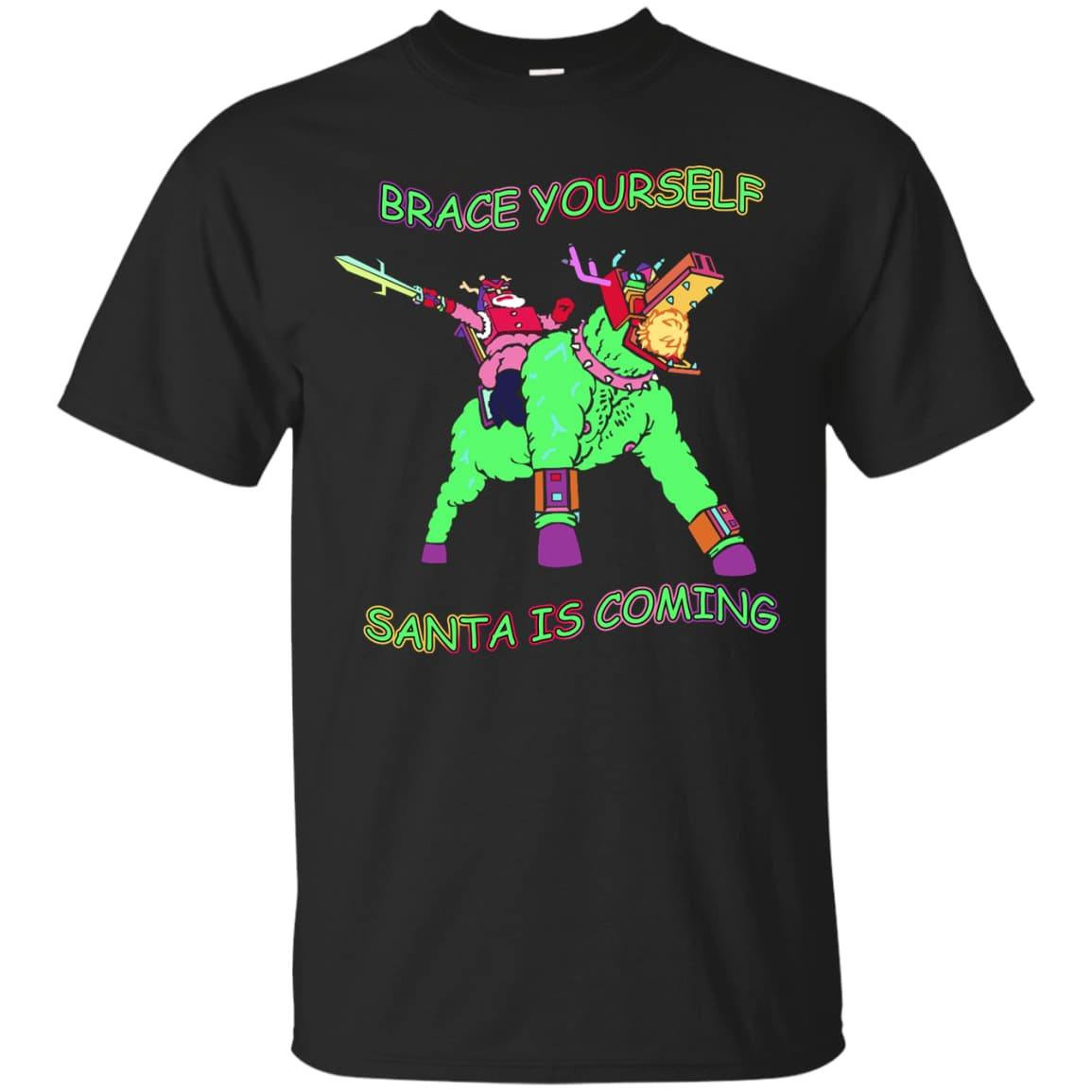 Brace Yourself, Santa Is Coming-T-Shirt & Hoodie-Classic T-Shirt-Black