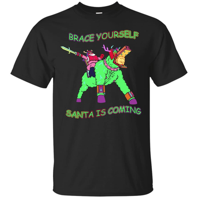 Brace Yourself, Santa Is Coming-T-Shirt & Hoodie-Classic T-Shirt-Black