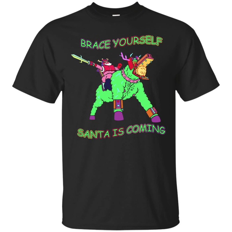 Brace Yourself, Santa Is Coming-T-Shirt & Hoodie-Classic T-Shirt-Black