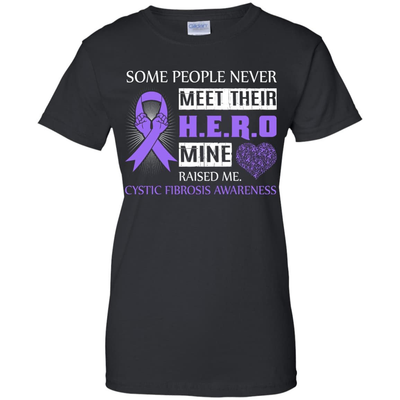 Cystic Fibrosis Awareness Some People Never Meet Hero-T-Shirt & Hoodie-Women's T-Shirt-Black