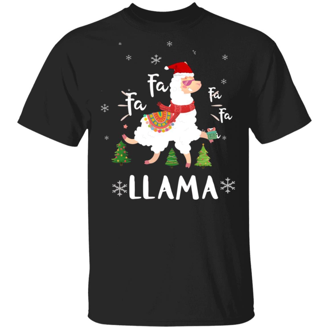 Fa La La Llama Santa Christmas Funny Gift Xmas