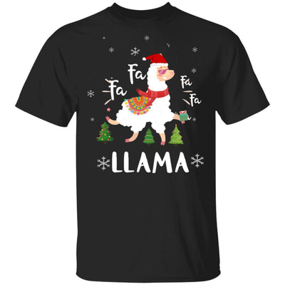 Fa La La Llama Santa Christmas Funny Gift Xmas-T-Shirt & Sweatshirt-Classic T-Shirt-Black