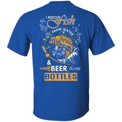 I Rescue Fish From Water Beer From Bottles-T-Shirt & Hoodie-Classic T-Shirt-Royal