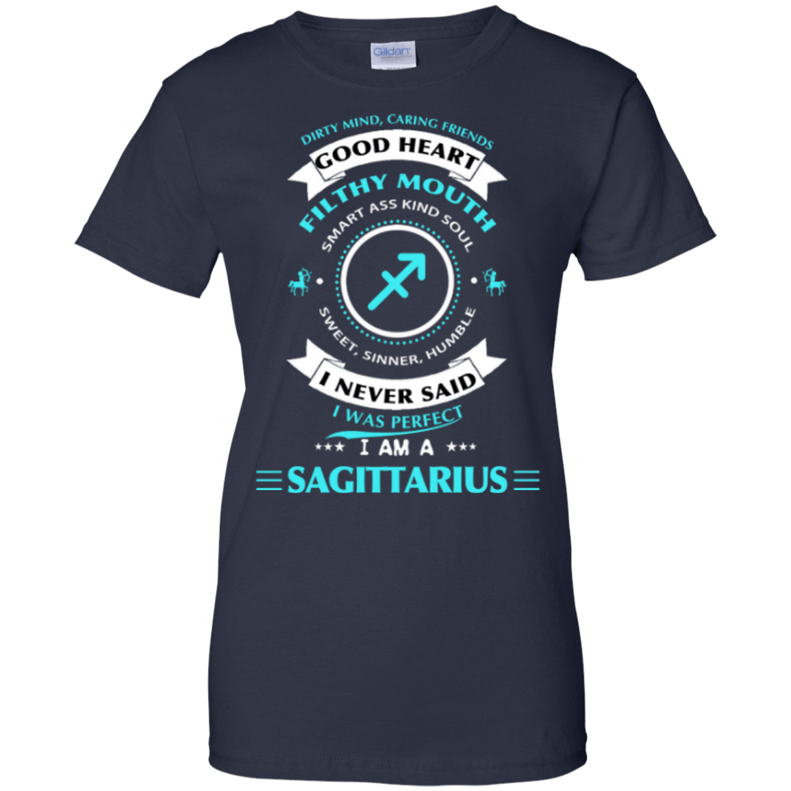 I'm A Sagittarius-T-Shirt & Hoodie-Women's T-Shirt-Navy