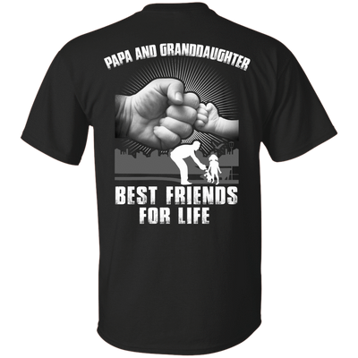 Papa And Granddaughter Best Friends For Life-T-Shirt & Hoodie-Classic T-Shirt-Black