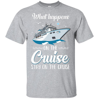 What Happens On The Cruise Stays On The Cruise Family-T-Shirt & Tank Top-Classic T-Shirt-Sport Grey