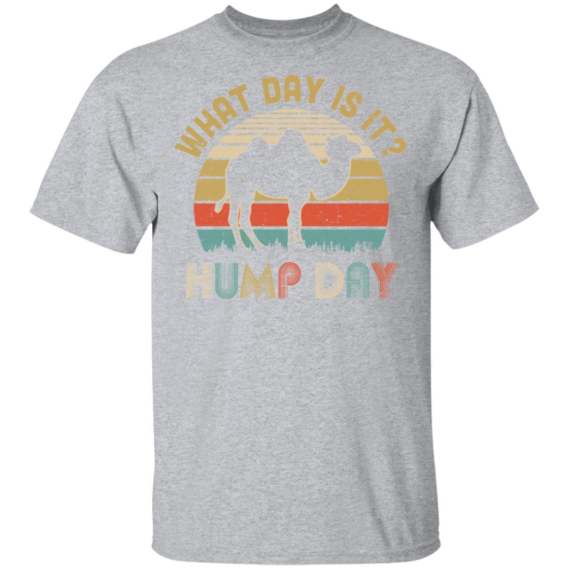 What Day Is It Vintage Funny Hump Day Camel-T-Shirt & Hoodie-Classic T-Shirt-Sport Grey
