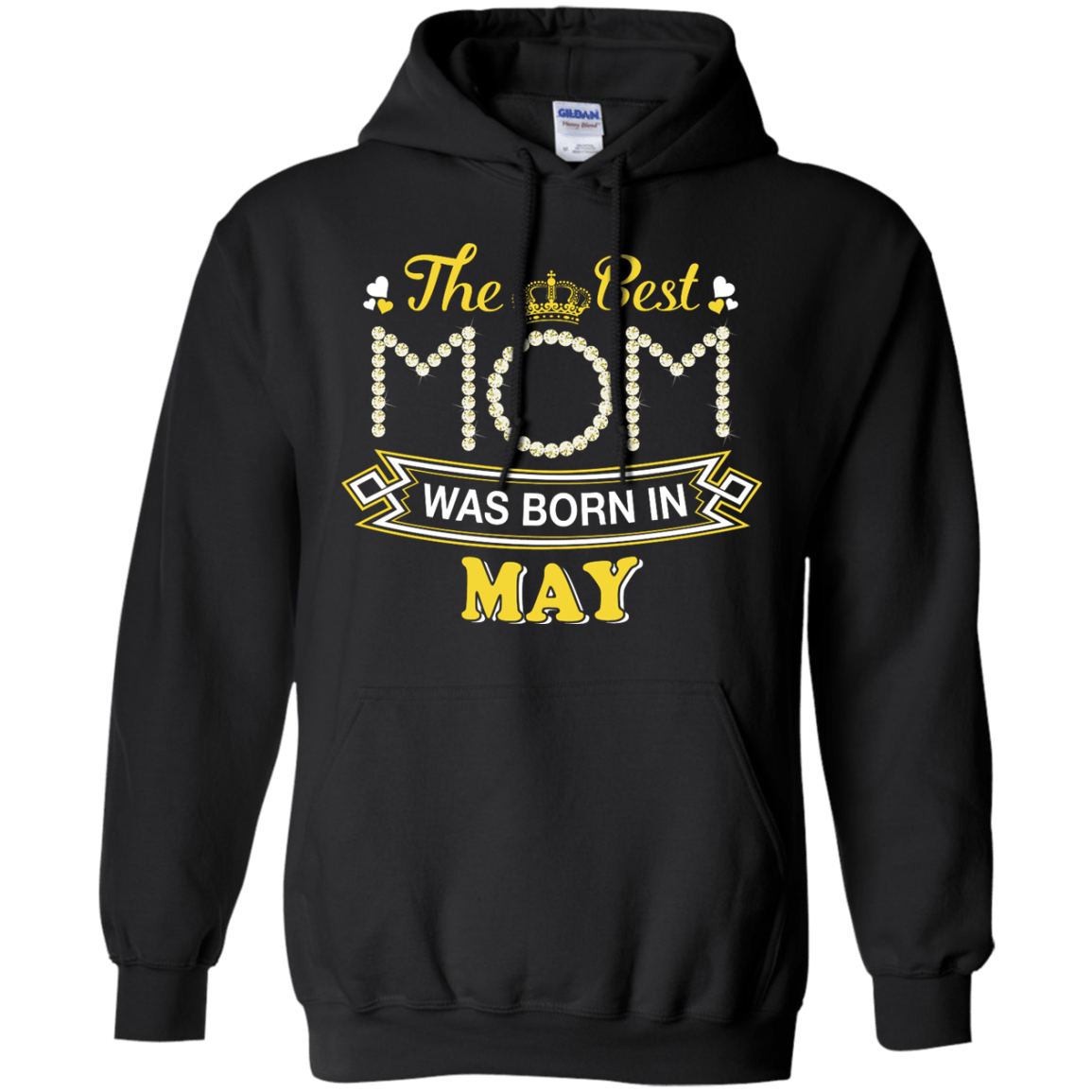 The Best Mom Was Born In May-T-Shirt & Hoodie-Pullover Hoodie-Black