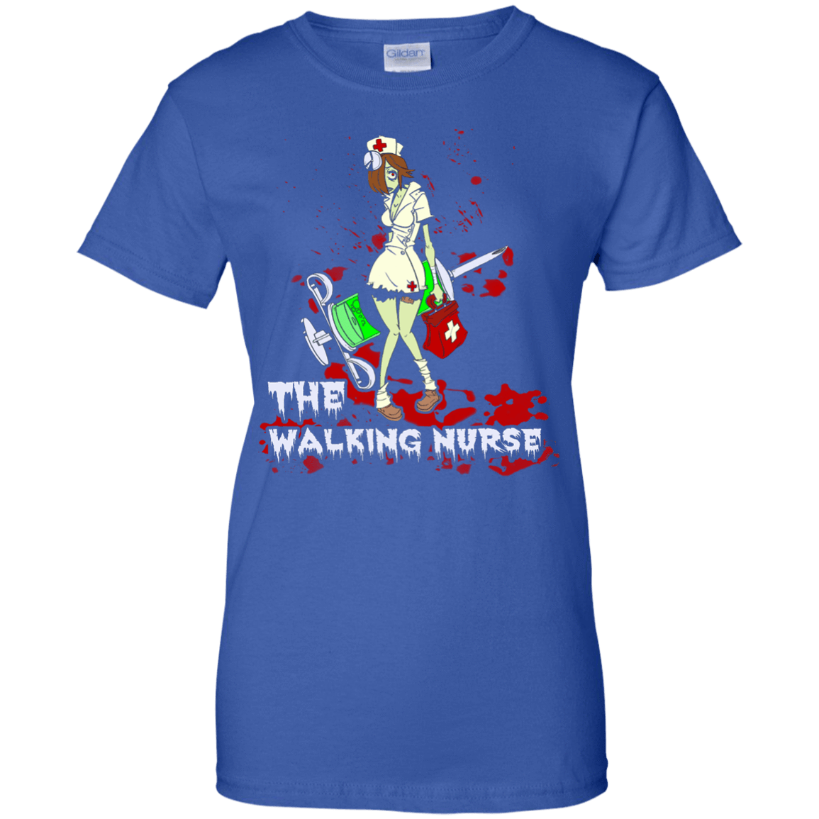 The Walking Nurse-T-Shirt & Hoodie-Women's T-Shirt-Royal