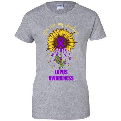 You Are My Sunshine Lupus Awareness-T-Shirt & Hoodie-Women's T-Shirt-Sport Grey