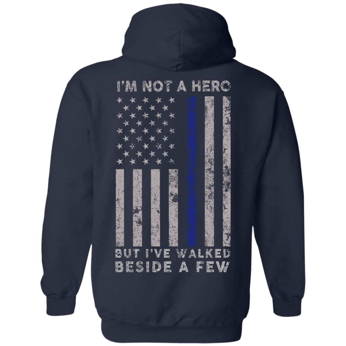 I'm Not A Hero-T-Shirt & Hoodie-Pullover Hoodie-Navy