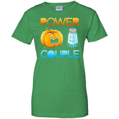 Pumpkin Spice Power Couple Halloween-T-Shirt & Hoodie-Women's T-Shirt-Irish Green