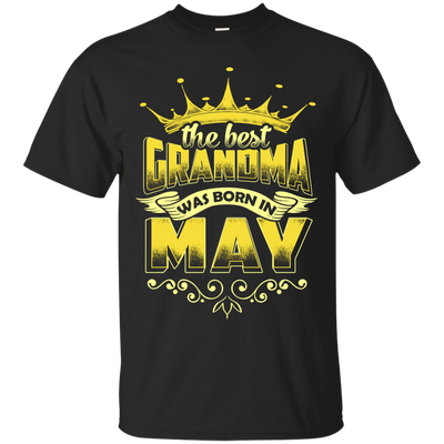The Best Grandma Was Born In May-T-Shirt & Hoodie-Classic T-Shirt-Black