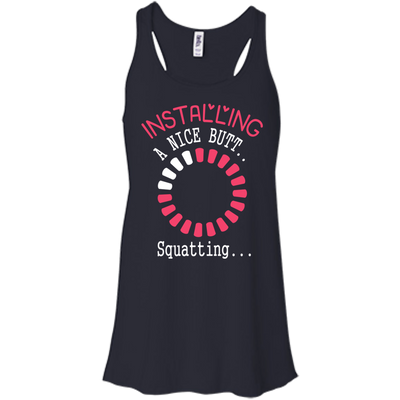 Installing A Nice Butt..-T-Shirt & Hoodie-Women's Flowy Racerback Tank-Midnight