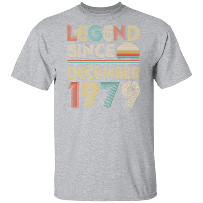 Legend Since December 1979 Vintage 42th Birthday Gifts-T-Shirt & Hoodie-Classic T-Shirt-Sport Grey