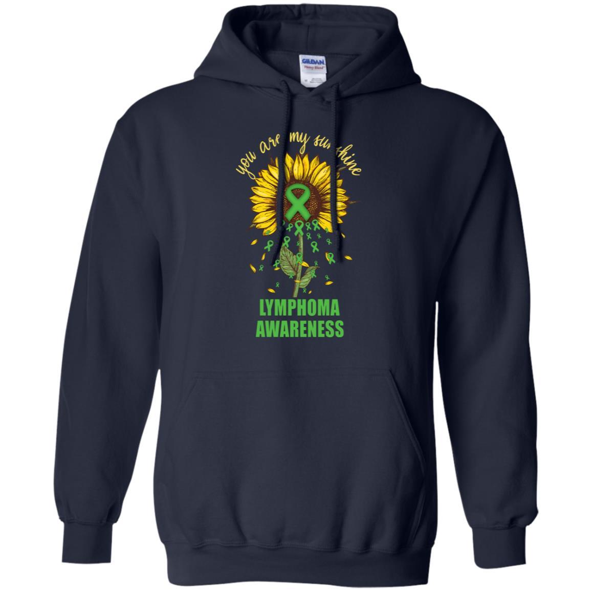You Are My Sunshine Lymphoma Awareness-T-Shirt & Hoodie-Pullover Hoodie-Navy