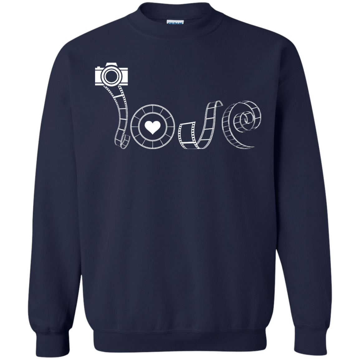 Love Photography-T-Shirt & Hoodie-Crewneck Sweatshirt-Navy