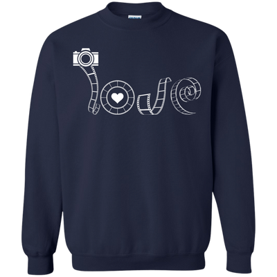 Love Photography-T-Shirt & Hoodie-Crewneck Sweatshirt-Navy