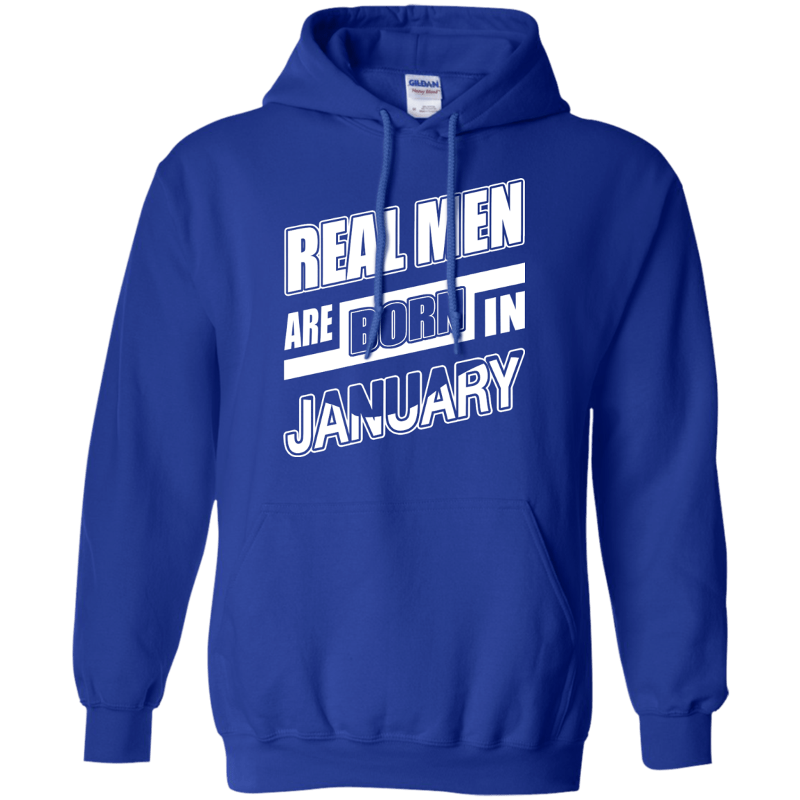 Real Men Are Born In January-T-Shirt & Hoodie-Pullover Hoodie-Royal