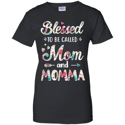Mothers Day Gifts Blessed To Be Called Mom And Momma-T-Shirt & Hoodie-Women's T-Shirt-Black