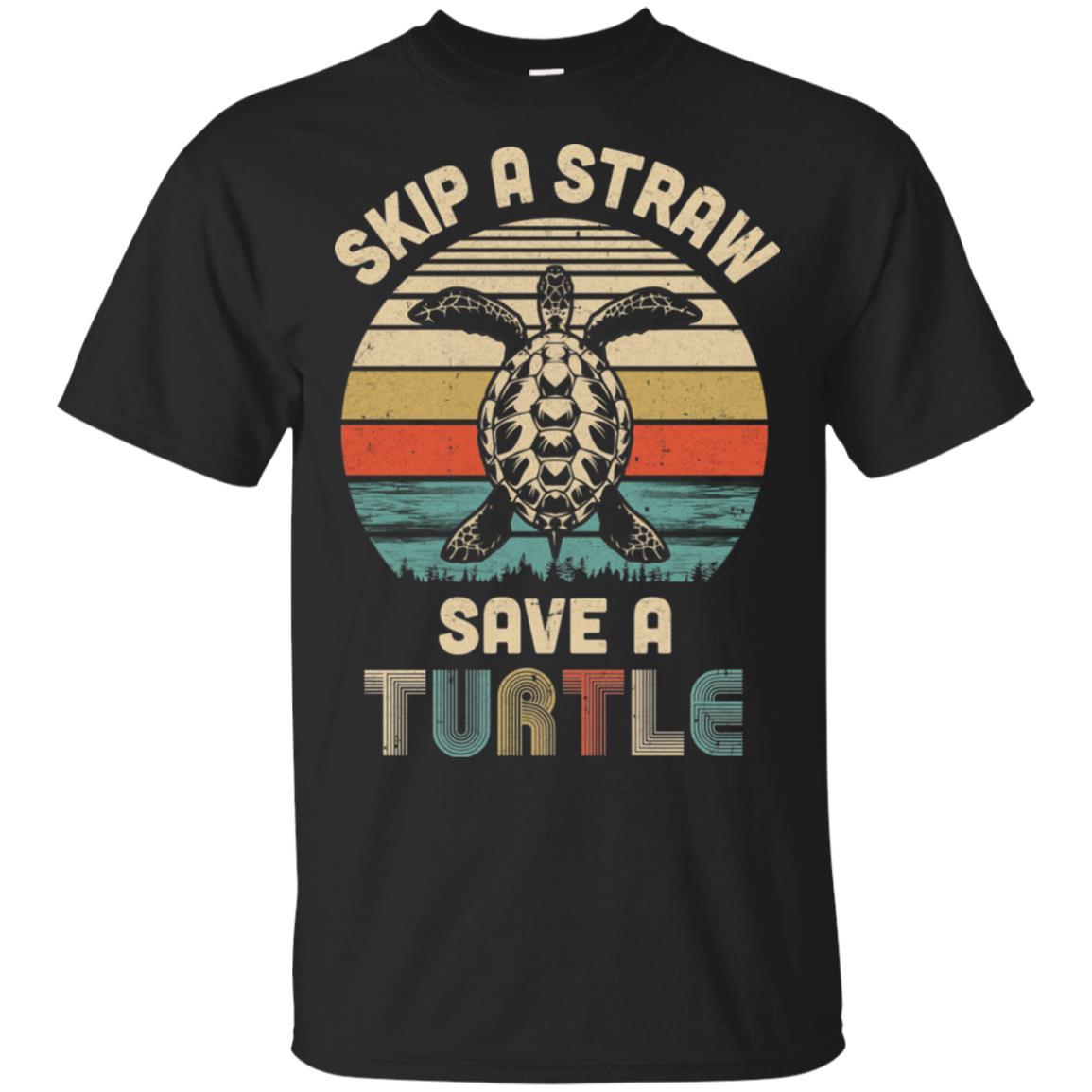 Retro Vintage Skip A Straw Save A Turtle Save Turtles