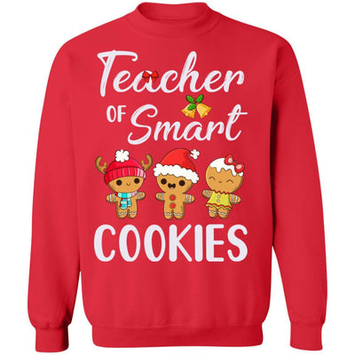 Teacher Of Smart Cookies-T-Shirt & Sweatshirt-Crewneck Sweatshirt-Red