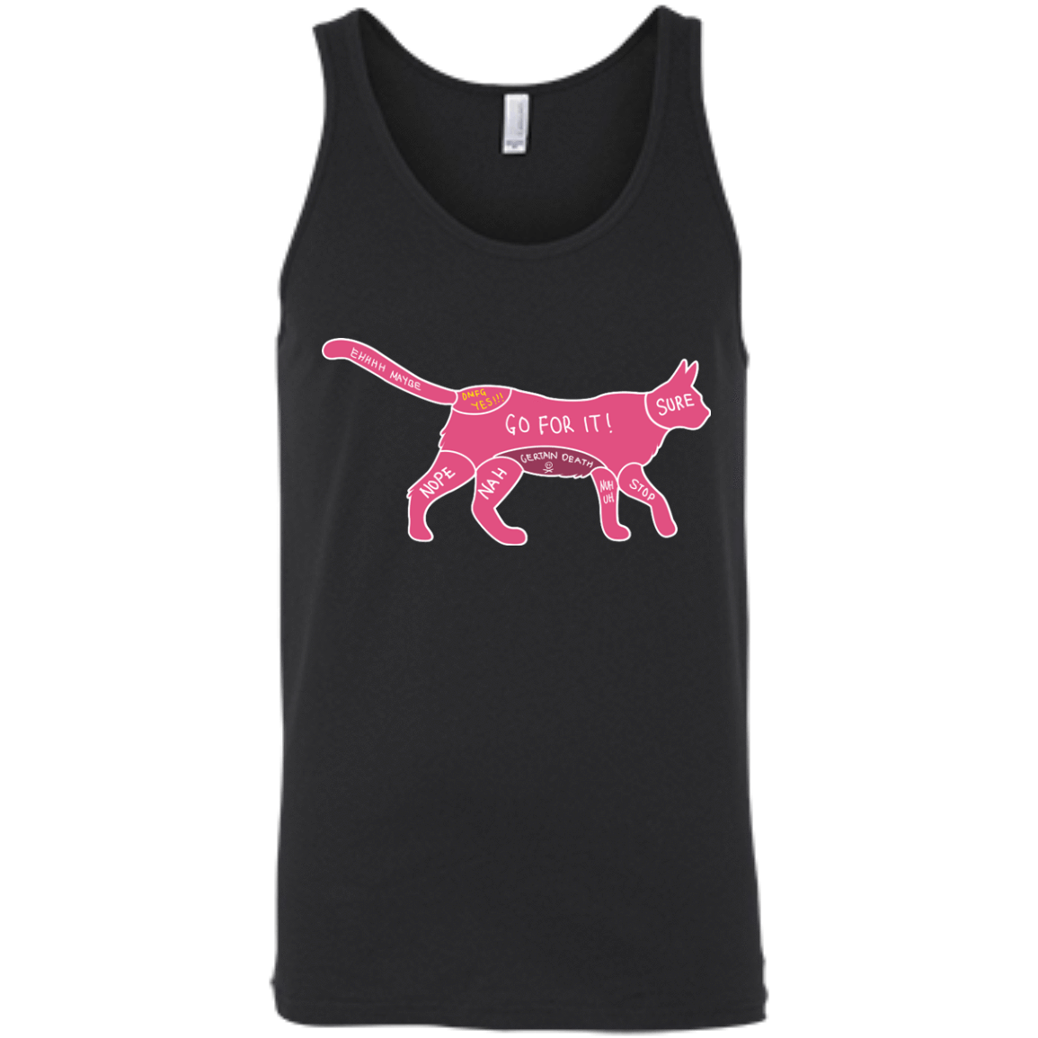 Proper way to pet a Cat lover-T-Shirt & Hoodie-Unisex Tank-Black