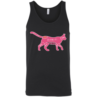 Proper way to pet a Cat lover-T-Shirt & Hoodie-Unisex Tank-Black