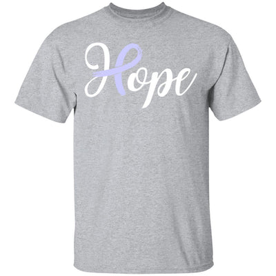 Stomach Cancer Awareness Periwinkle Ribbon Hope-T-Shirt & Hoodie-Classic T-Shirt-Sport Grey