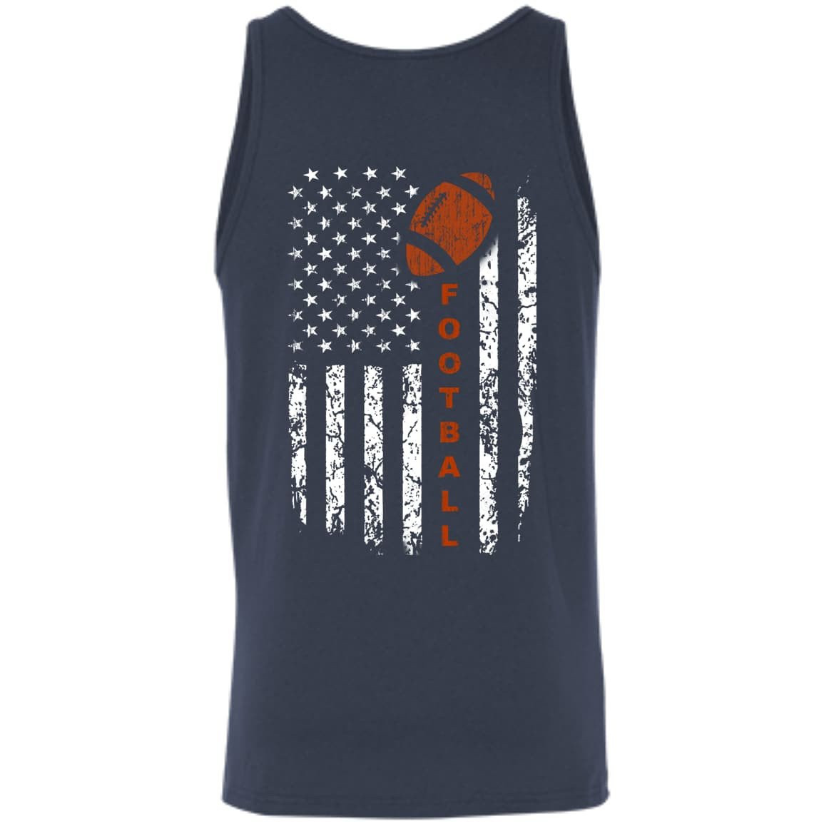 American Football Flag-T-Shirt & Hoodie-Unisex Tank-Navy