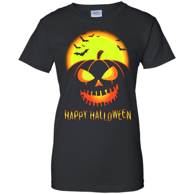 Pumpkin Happy Halloween-T-Shirt & Hoodie-Women's T-Shirt-Black