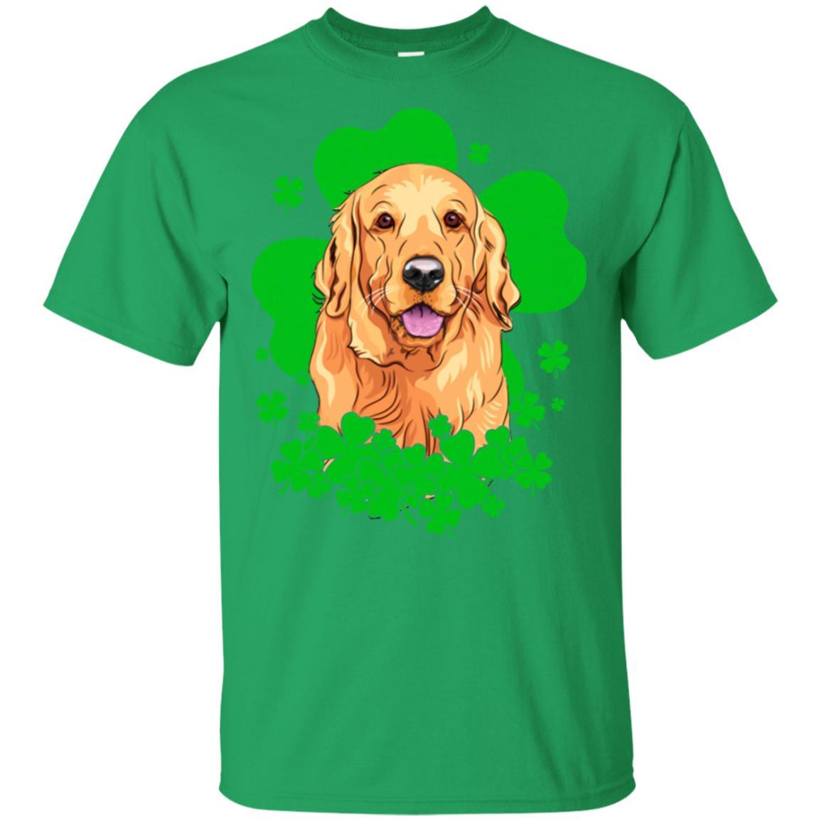 Golden Retriever St. Patrick's Day Clovers