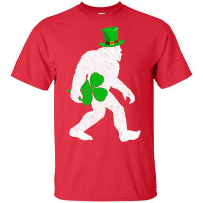 Shamrock Irish Bigfoot St Patrick's Day-T-Shirt & Hoodie-Classic T-Shirt-Red