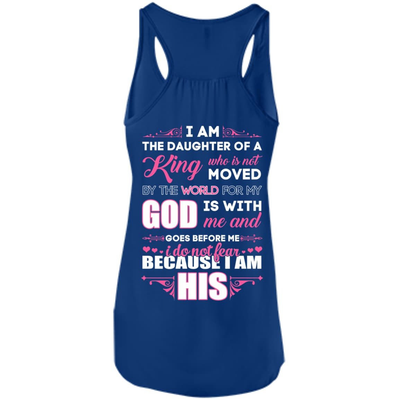 I Am The Daughter Of A King-T-Shirt & Hoodie-Women's Flowy Racerback Tank-True Royal