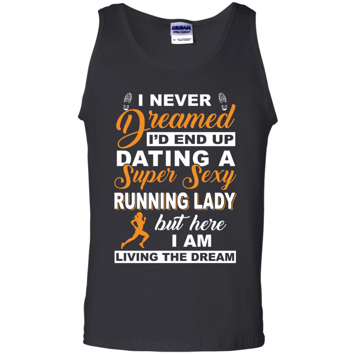 I'd End Up Dating A Super Sexy Running Lady-T-Shirt & Hoodie-Unisex Tank-Black