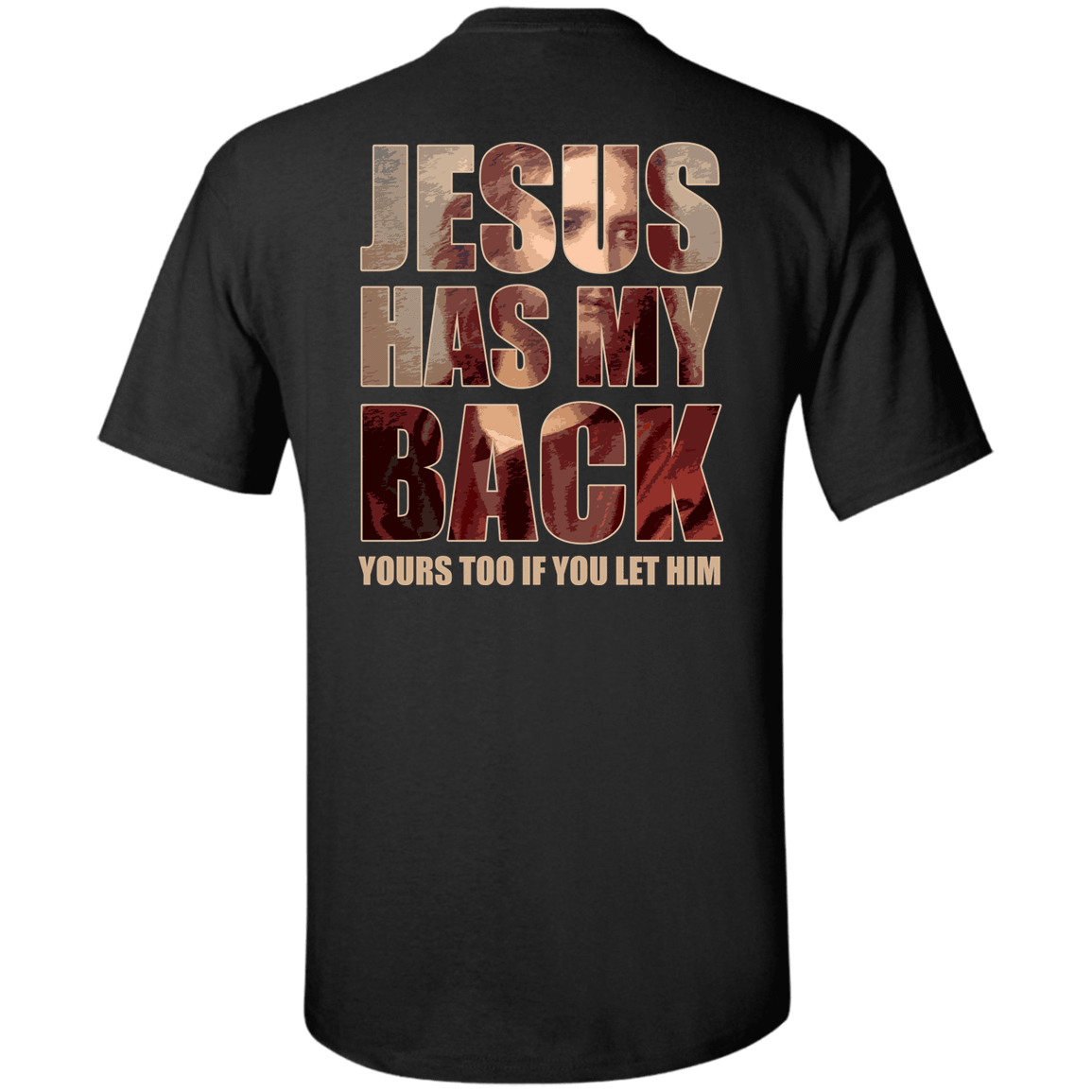 Jesus Has My Back-T-Shirt & Hoodie-Classic T-Shirt-Black