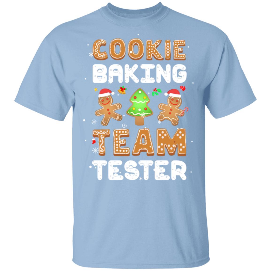Cookie Baking Team Tester Gingerbread Christmas-T-Shirt & Sweatshirt-Classic T-Shirt-Light Blue